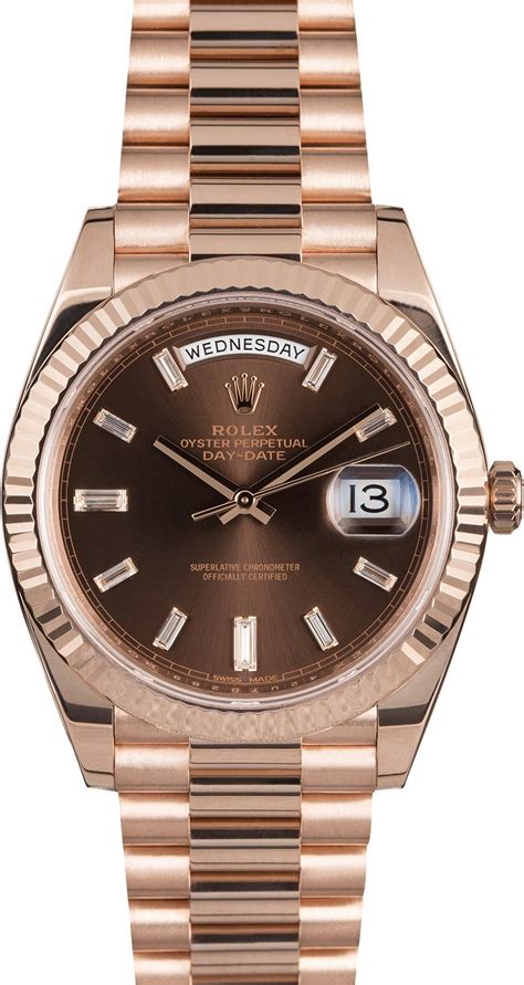 rose gold rolex day date|rolex rose gold 40mm president.